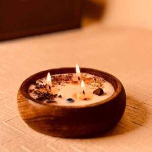 Whispering Woods | Melt & Bliss Healing Scented Candle | Pure Soy Wax | Gifting | 30+ Hrs | 120 ml | Home | Meditation | Skin-Friendly | Hand Poured in Bharat