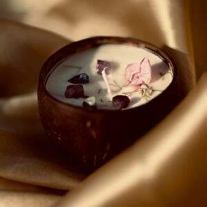 Glowing Shell | Melt & Bliss Healing Scented Candle | Pure Soy Wax | Gifting | 30+ Hrs | 120 ml | Home | Meditation | Skin-Friendly | Hand Poured in Bharat