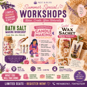 Craft a Bliss | Indiaโs 1st Therapeutic Crafting Experience by Melt & Bliss