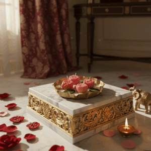 Floral Urli Candle | Melt & Bliss Healing Scented Candle | Pure Soy Wax | Gifting | Festival & Diwali | 30+Hrs | 200 gm | Home | Meditation | Skin-Friendly | Hand Poured in Bharat