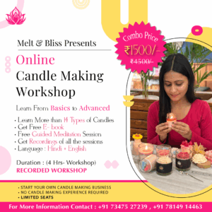 Online Candle Making Workshop | Melt & Bliss | Detailed - 4hours Explanation Videos | Workshop Recordings