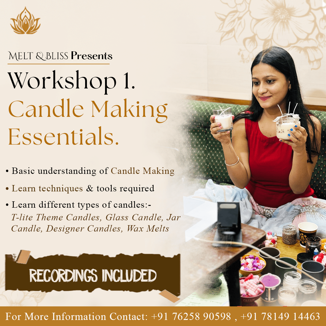 Online Candle Making Workshop | Melt & Bliss | Detailed - 4hours Explanation Videos | Workshop Recordings - Image 2