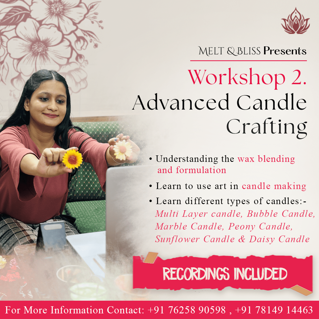 Online Candle Making Workshop | Melt & Bliss | Detailed - 4hours Explanation Videos | Workshop Recordings - Image 3