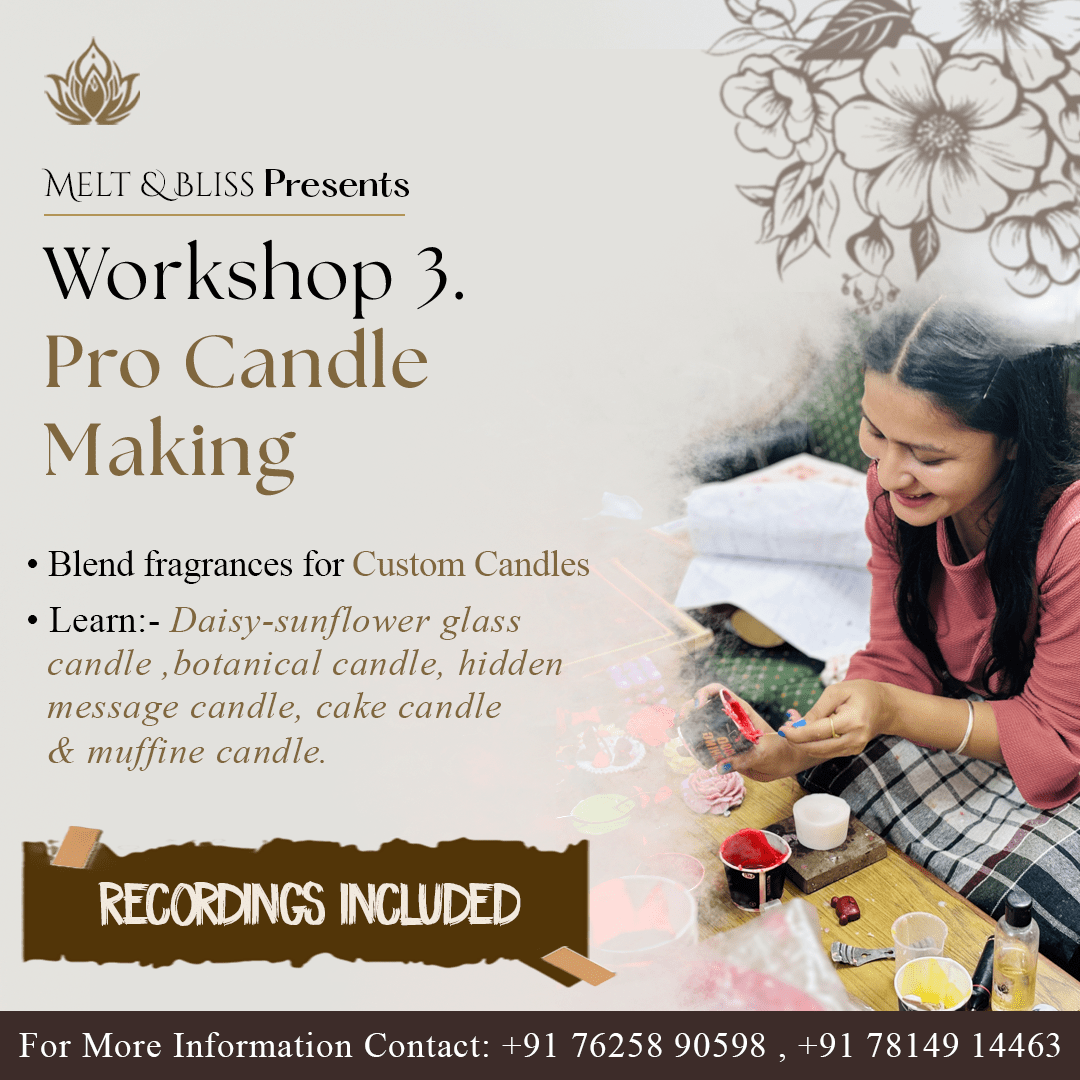 Online Candle Making Workshop | Melt & Bliss | Detailed - 4hours Explanation Videos | Workshop Recordings - Image 4
